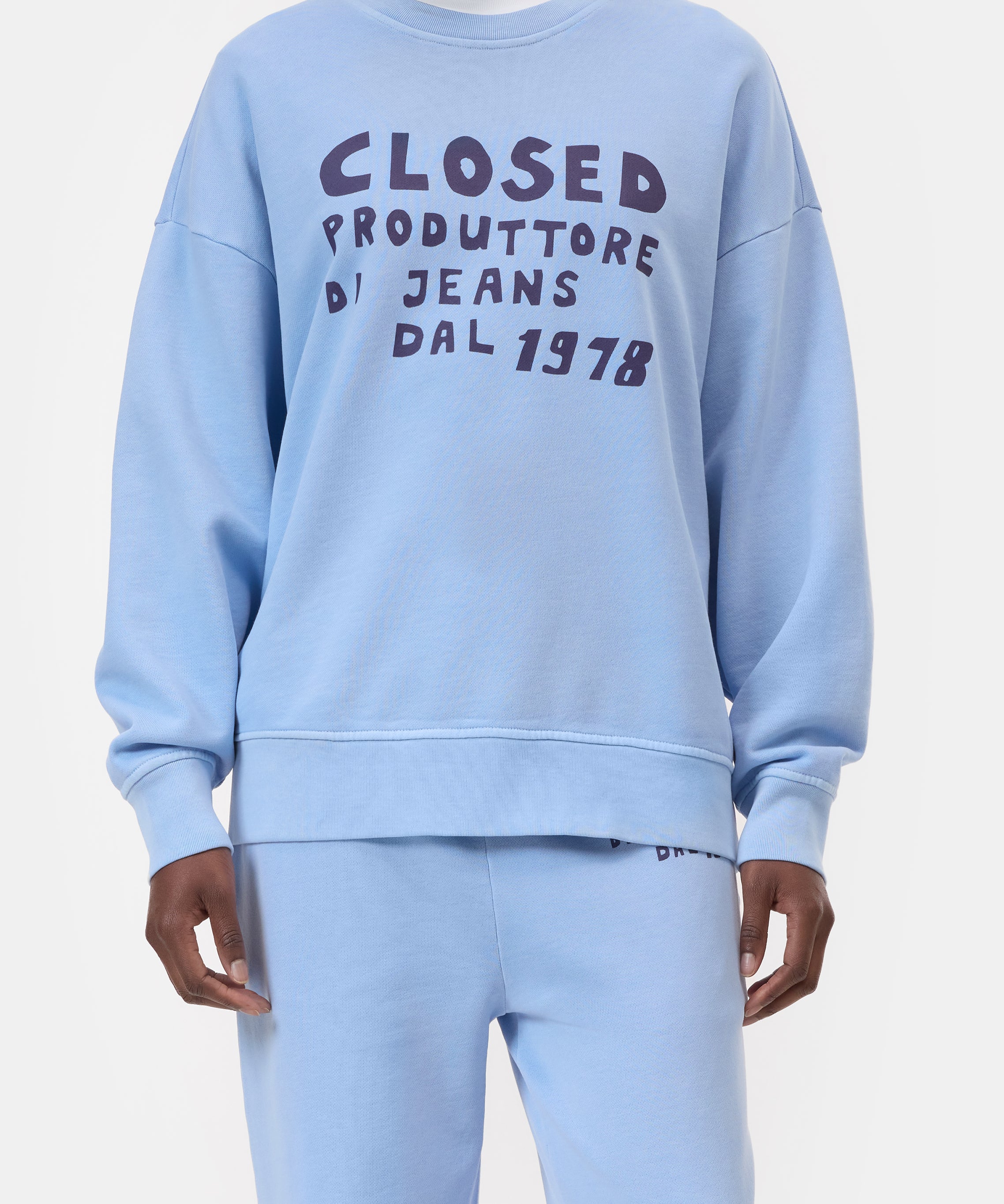 Relaxed crewneck met tekst voor dames van Closed