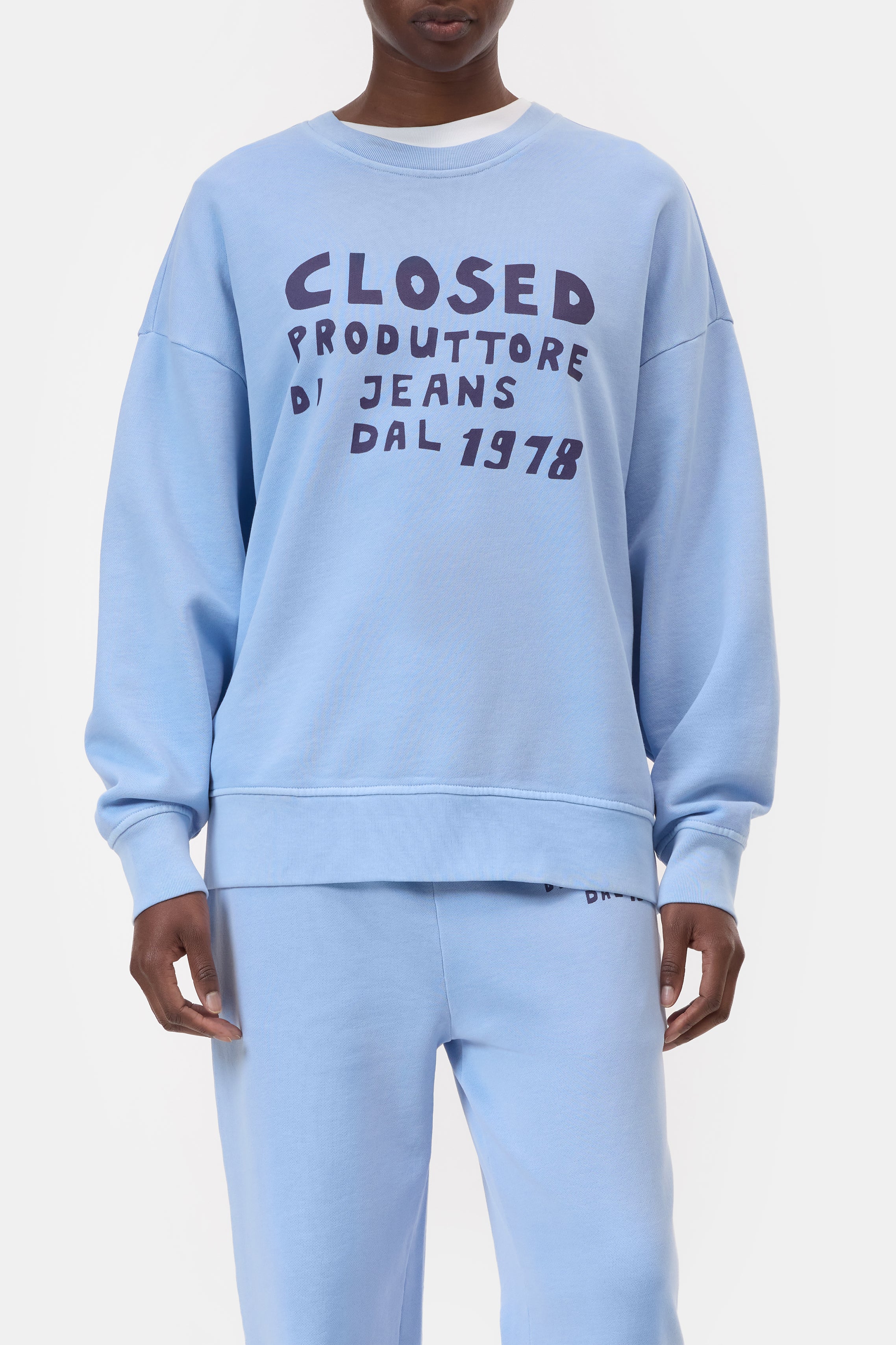 Relaxed crewneck met tekst voor dames van Closed