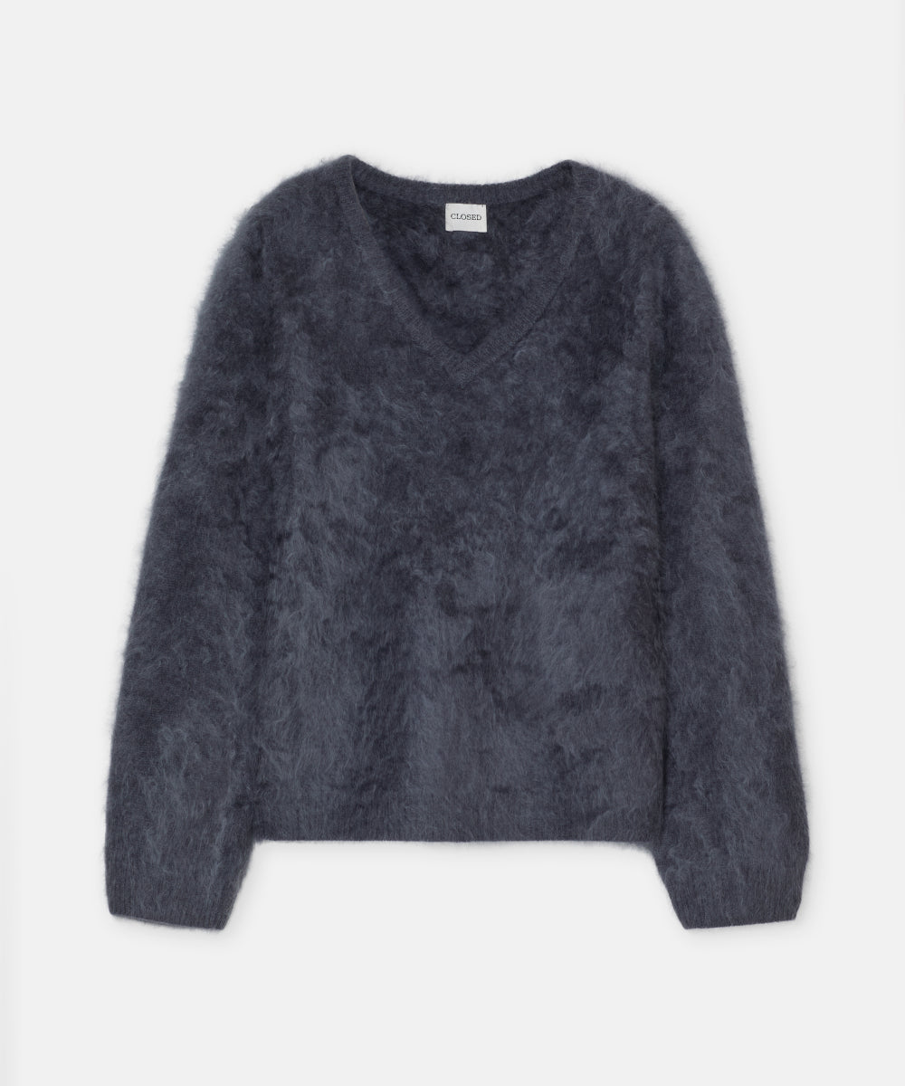 V Neck Sweater Closed | RIXT
