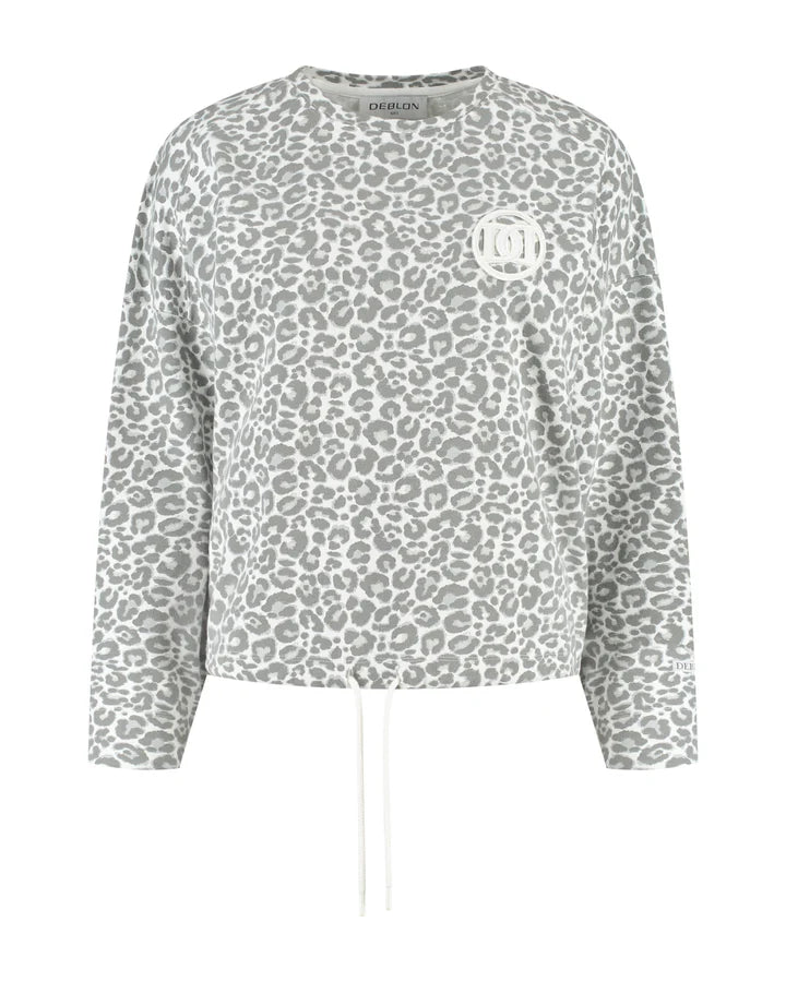 Celia Sweater met koord in de zoom van Deblon