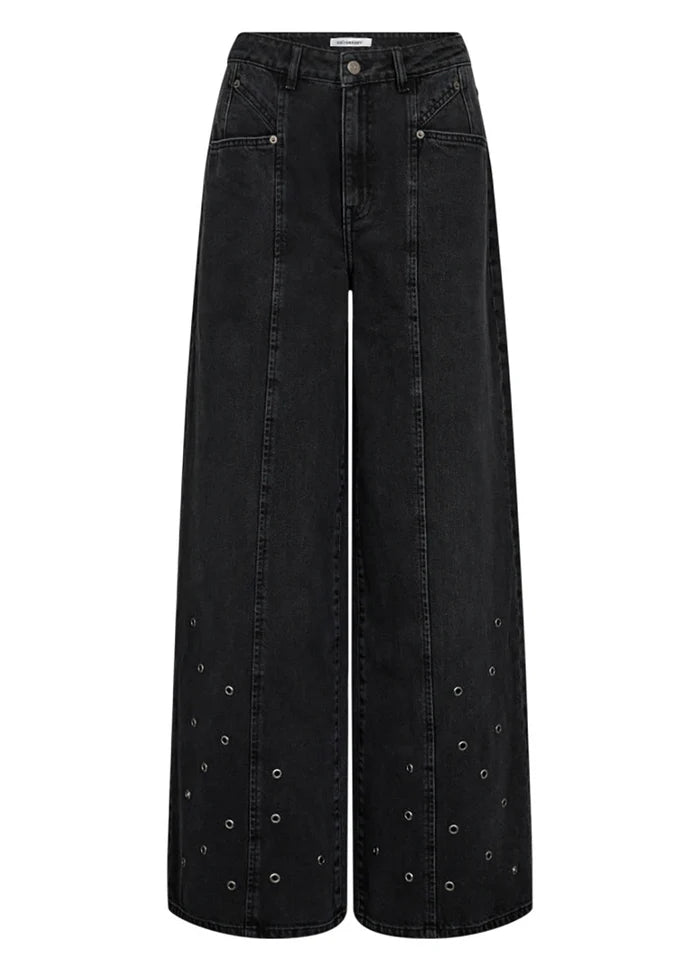 SifCC Eyelet Wide LL Jeans - Black