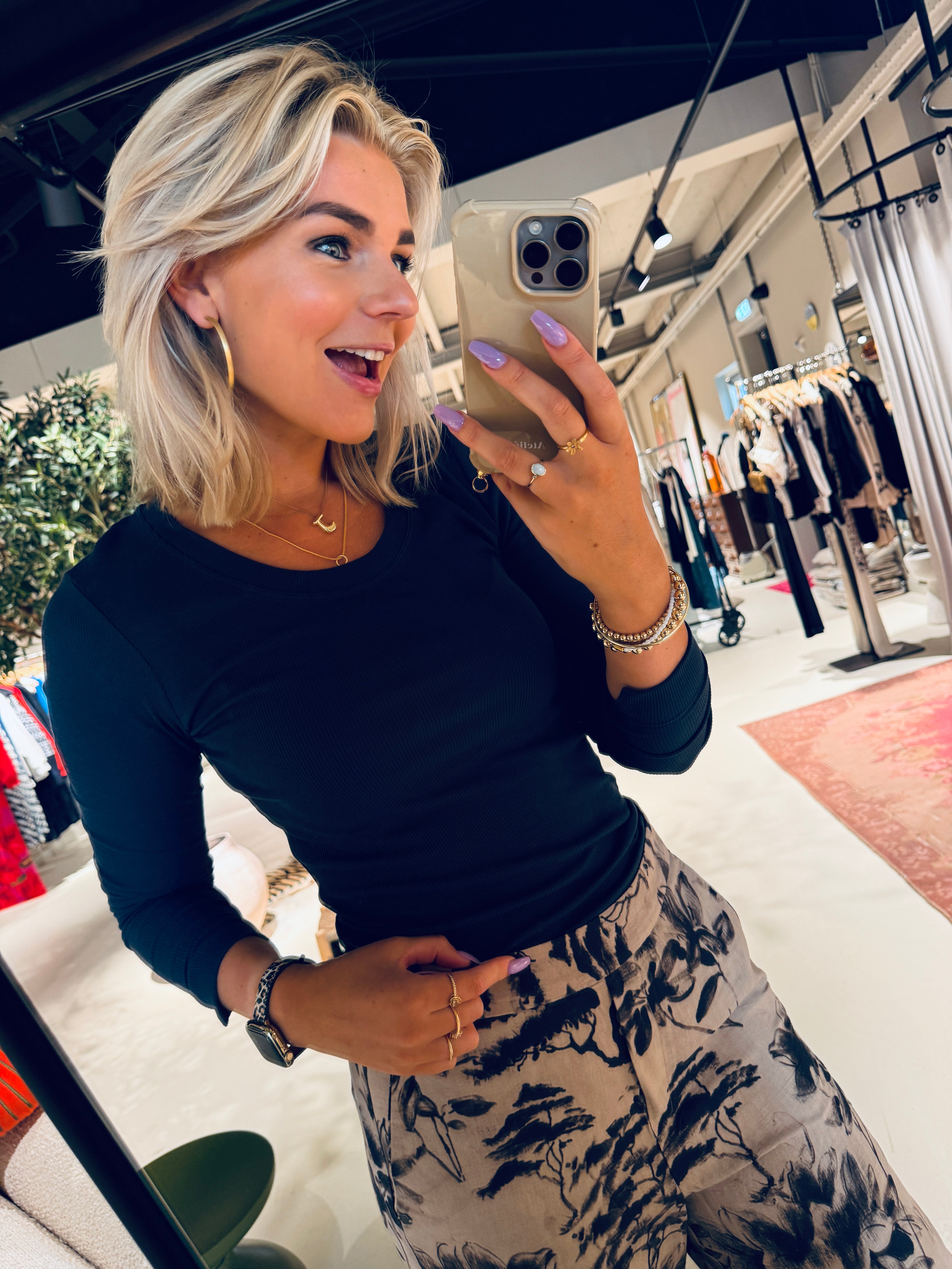 Camille, L/S t-shirt - 4974 BlueNights