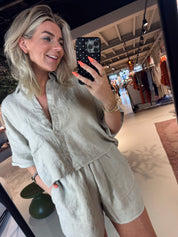 S26Z884LTD Blouse in lichtblauw voor dames van Penn&Ink