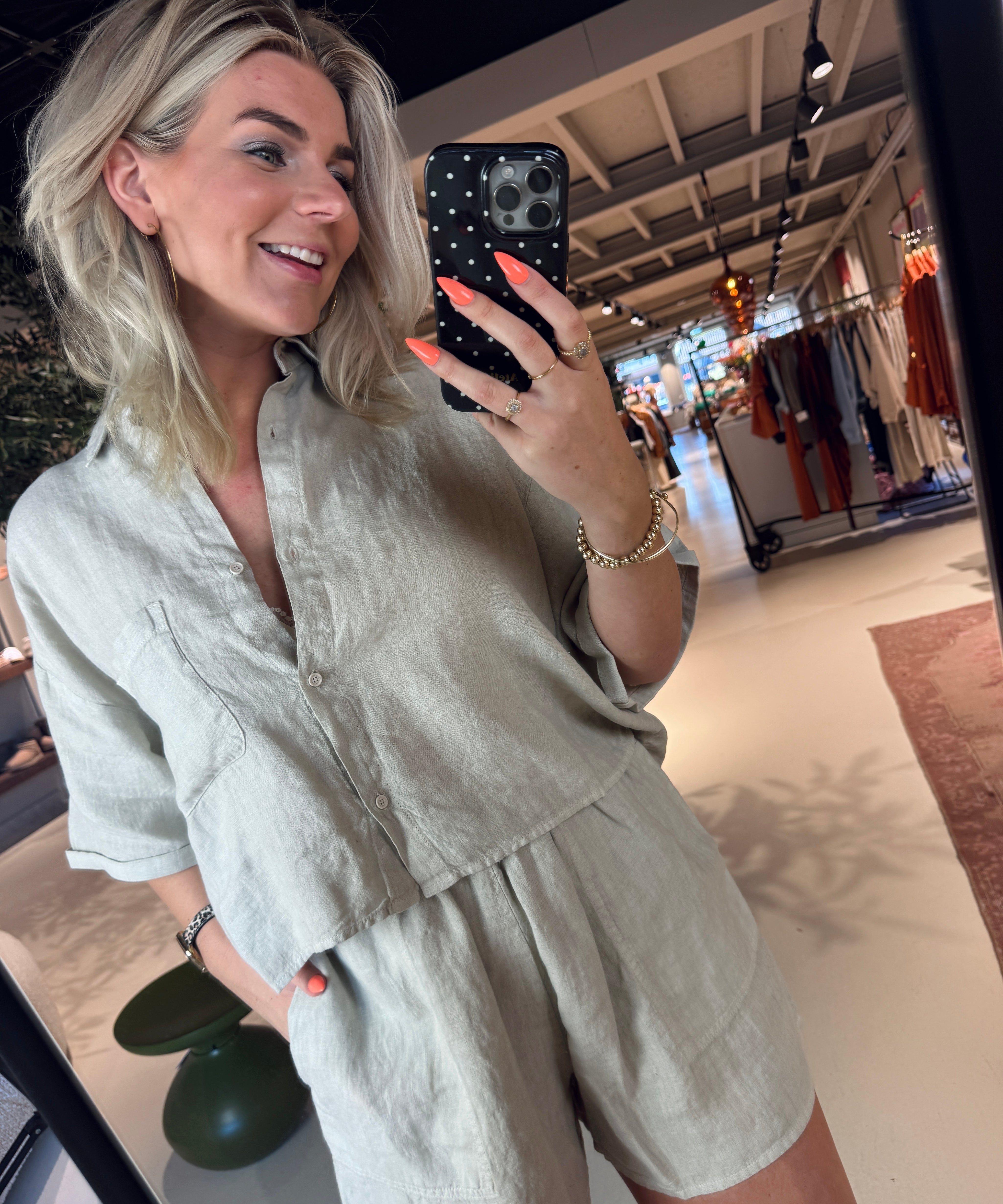 S26Z884LTD Blouse in lichtblauw voor dames van Penn&Ink