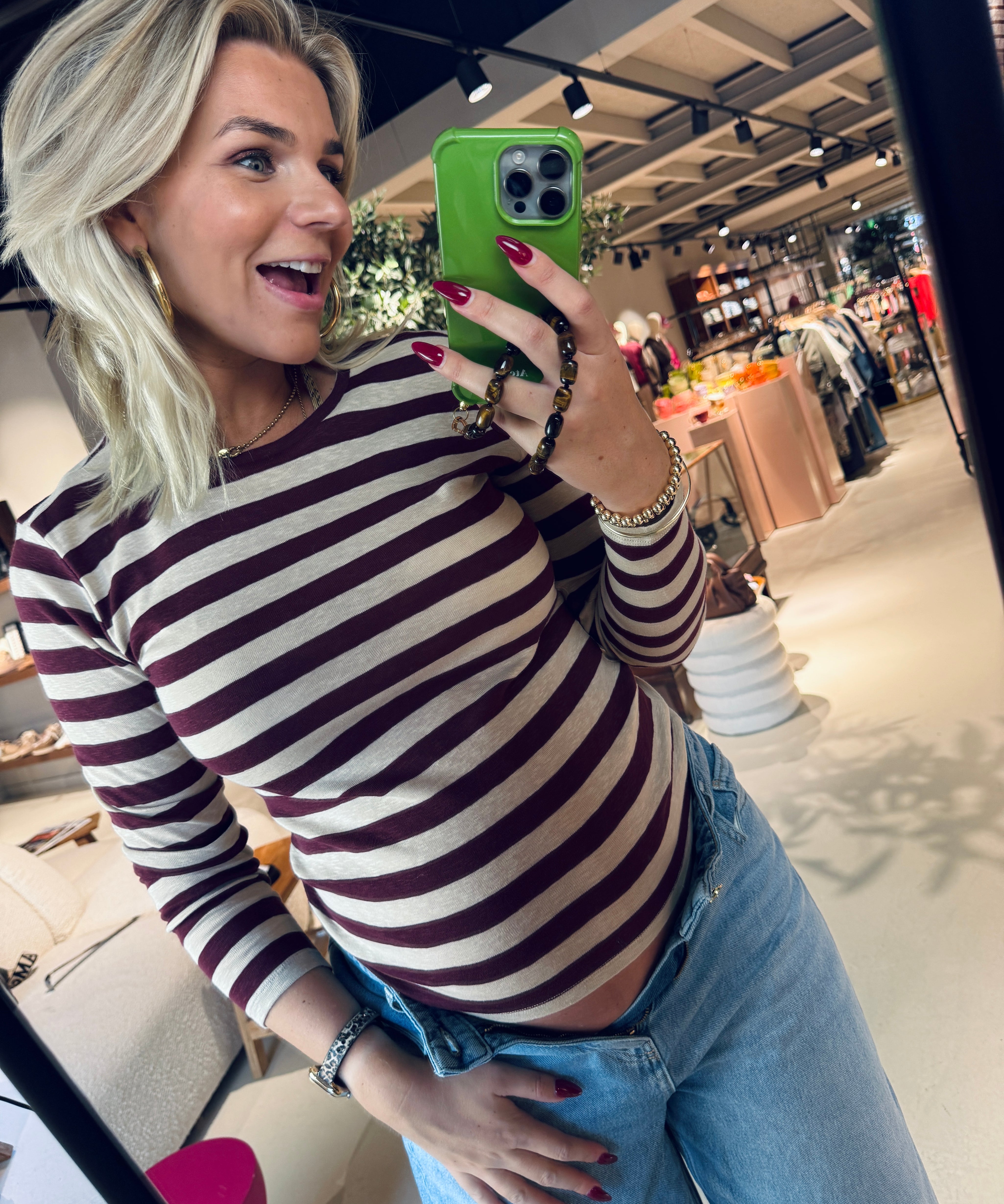 Basic Is Big Stripe Top van By-Bar | RIXT