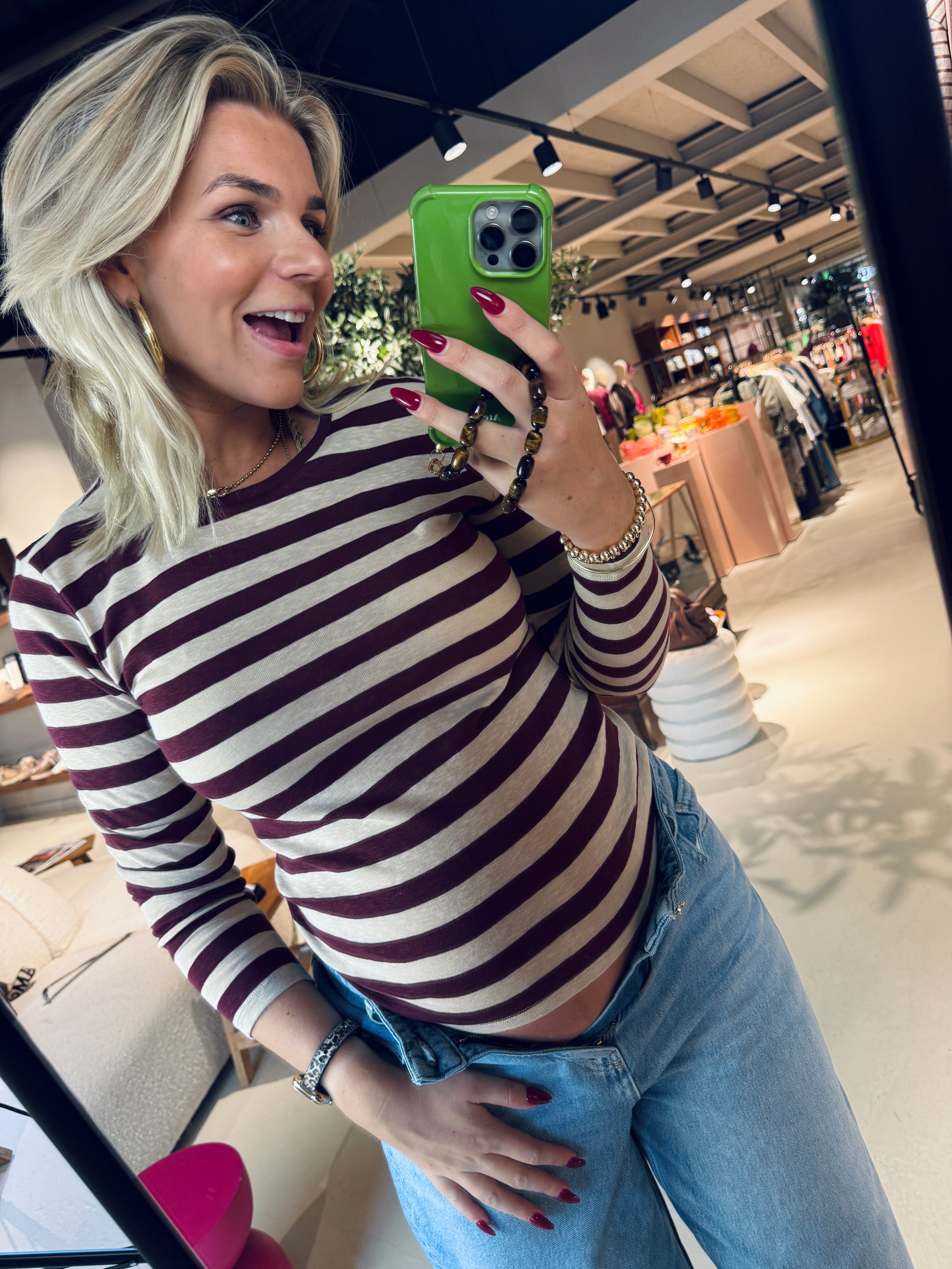 Basic Is Big Stripe Top van By-Bar | RIXT