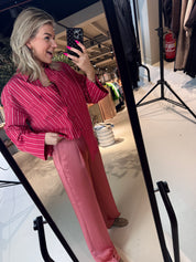 Lise striped relaxed shirt voor dames van Dante6