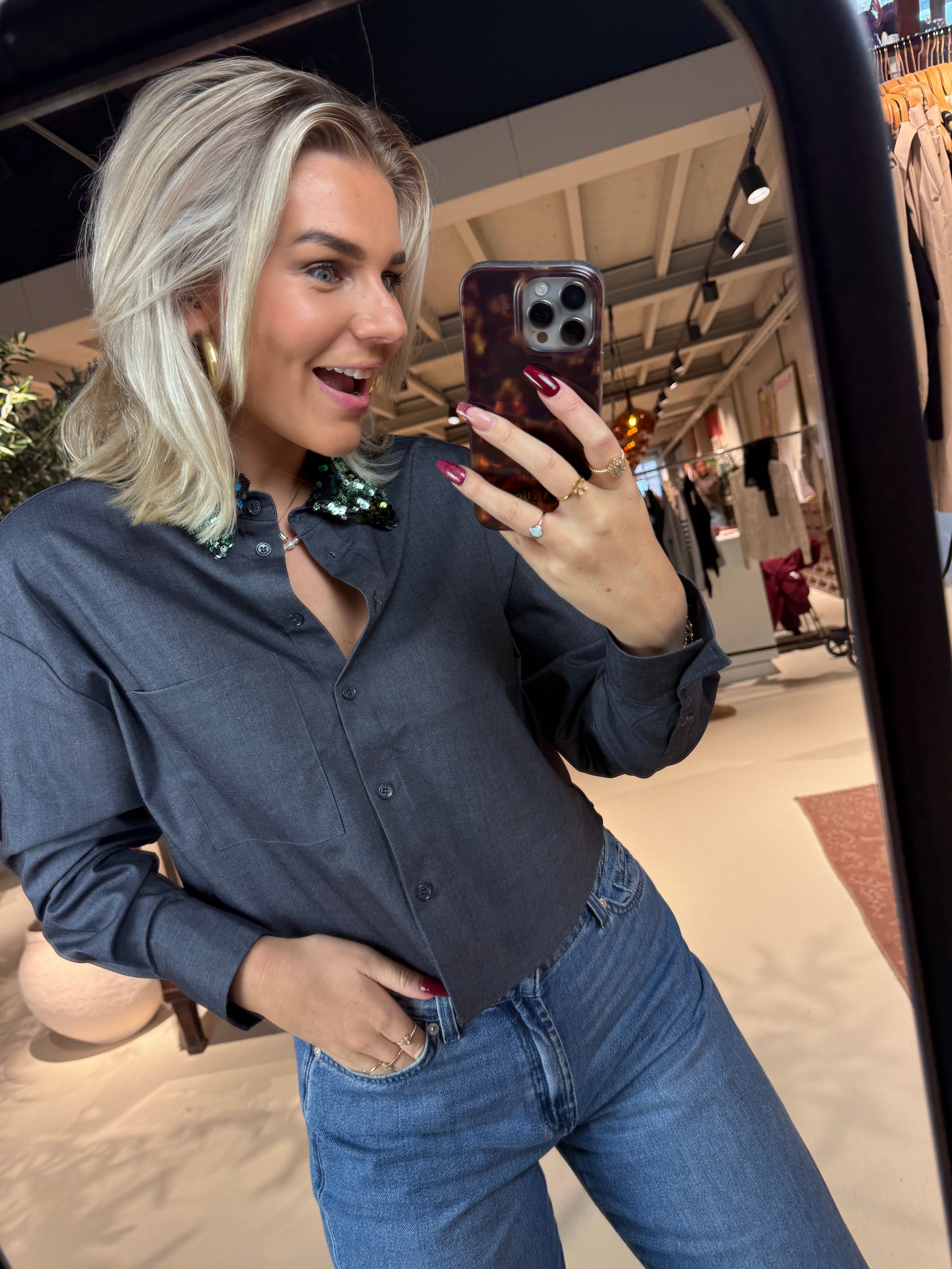 Cybella embellished shirt