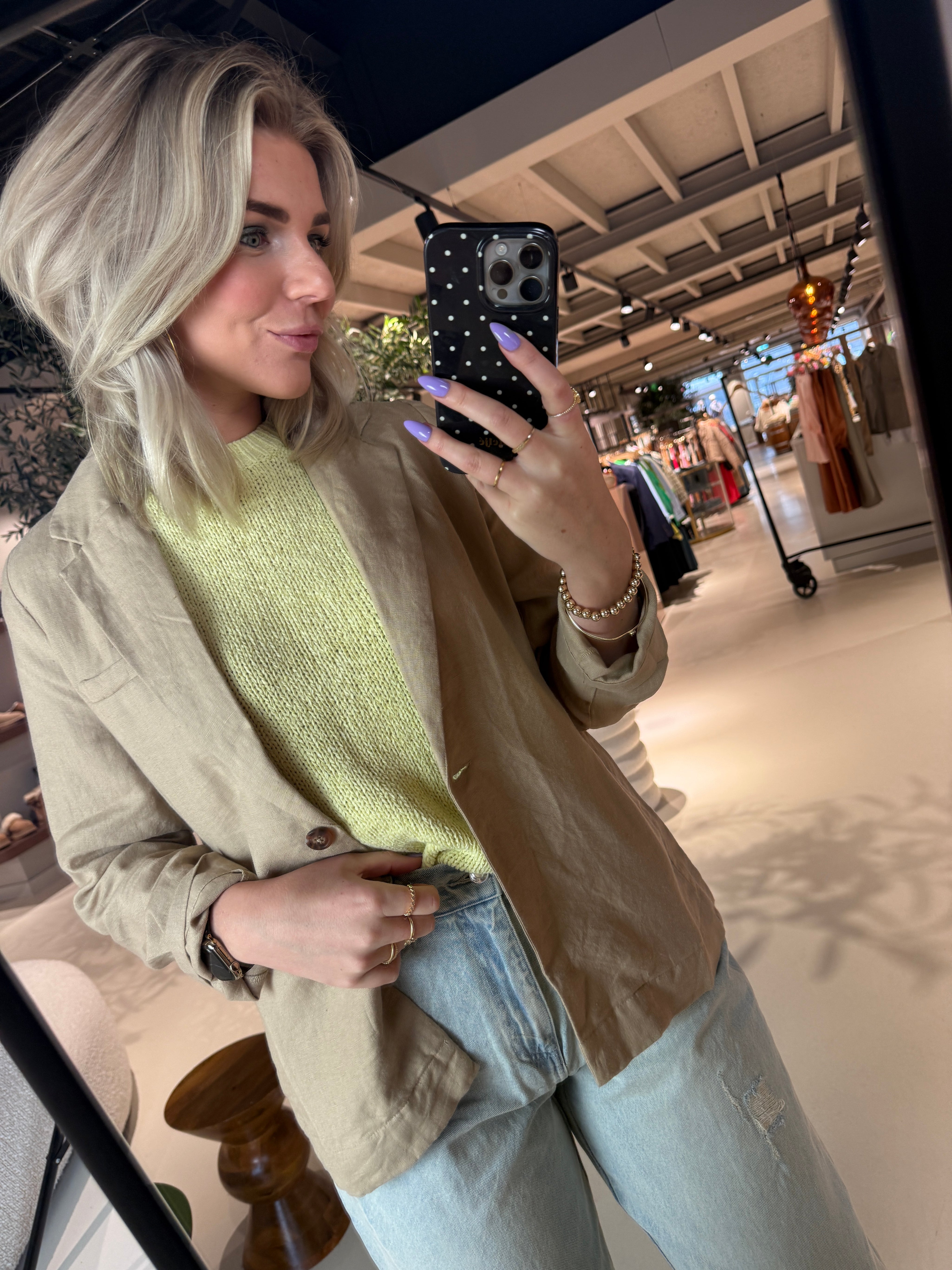 Lennon Blazer met tailleband voor dames van Circle of Trust