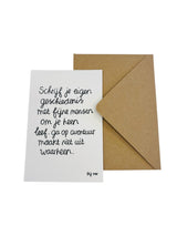 Kaart - Schrijf je eigen geschiedenis
