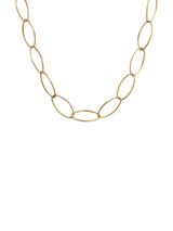 Korte ketting met grote ovale schakel