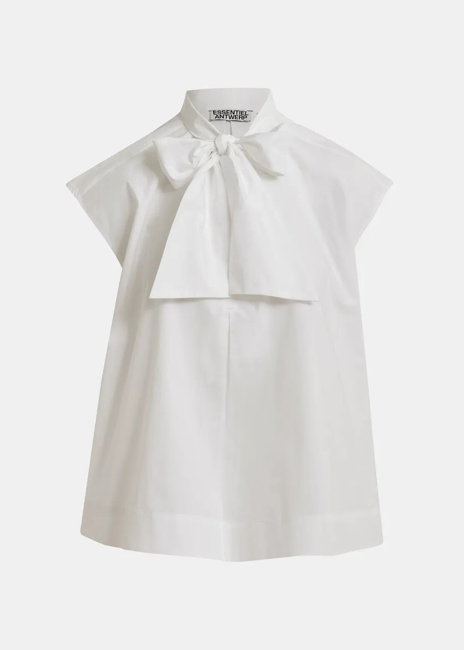 Jalaysia Sleeveless Top in het wit voor dames van Essentiel Antwerp