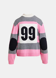 Jarn striped knit polo