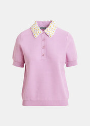 Jember Polo With Embo Collar in twee kleuren voor dames van Essentiel Antwerp