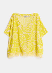Jorlando Towel Jersey V Top van badstof voor dames van Essentiel Antwerp