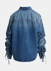 Juzy Jeans Shirt met koord aan de mouw voor dames van Essentiel Antwerp 
