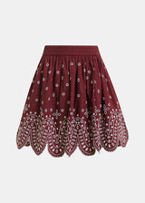 Karter Miniskirt mit Muschelsaum