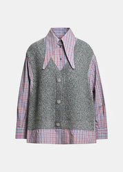 Kute Fabric Mix Shirt
