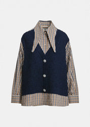 Kute Fabric Mix Shirt