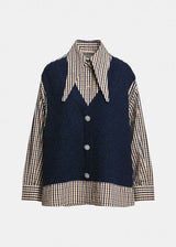 Kute Fabric Mix Shirt