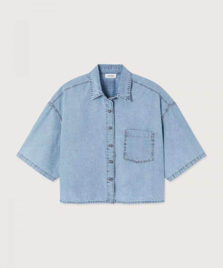 Paybou Blouse denim look voor dames van American Vintage