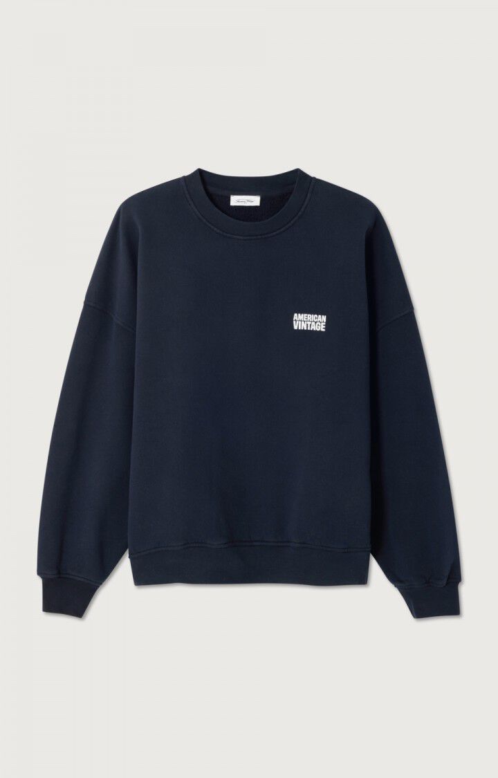 Plizzy Sweater donkerblauw voor dames van American Vintage