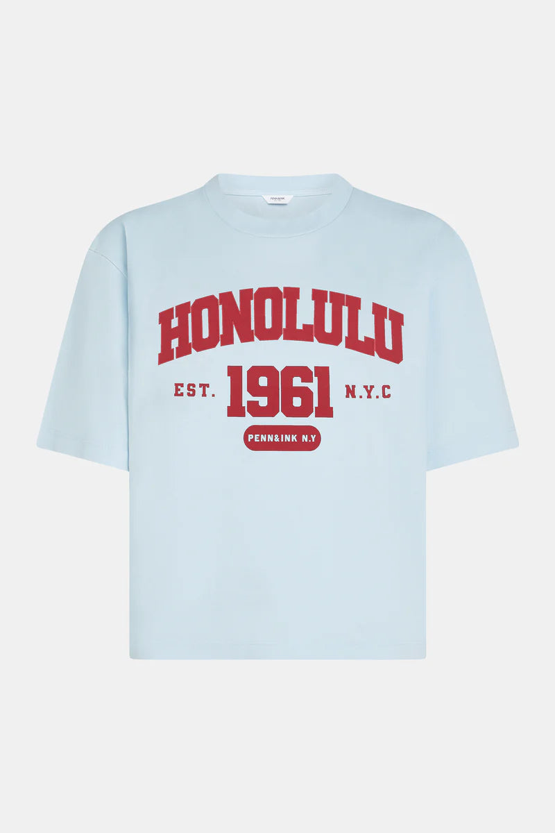 S26F1814 T-shirt print voor dames van Penn&Ink