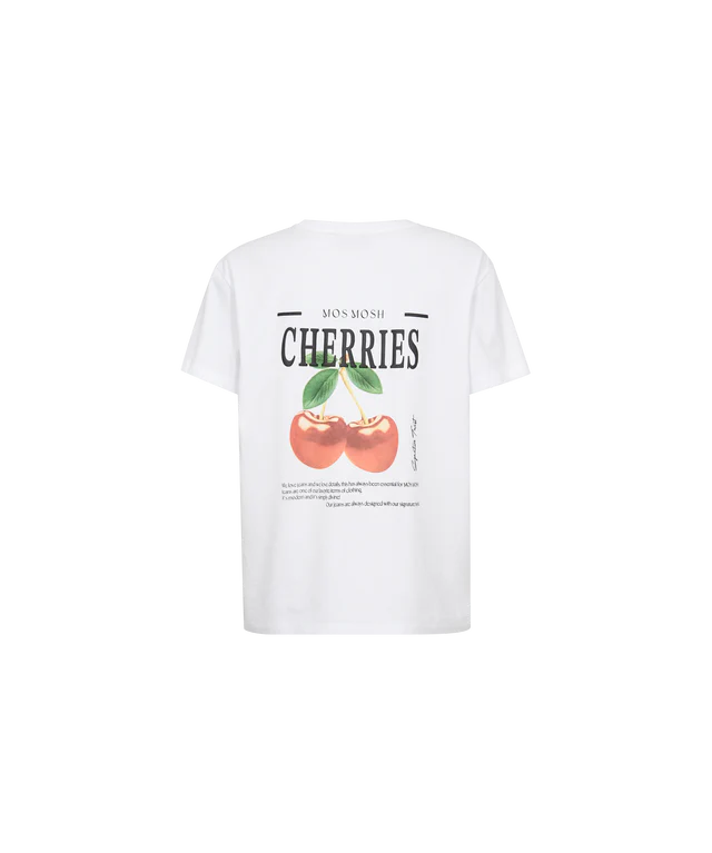 MMLail O-SS Cherry Tee voor dames van Co'Couture
