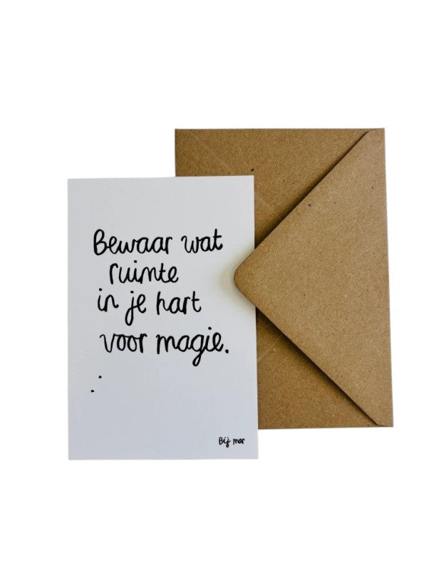 Kaart - Bewaar wat ruimte