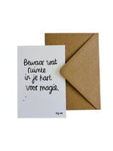 Kaart - Bewaar wat ruimte
