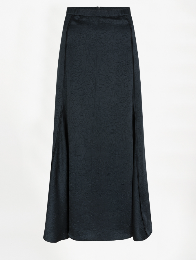 Mirage flowy satin skirt