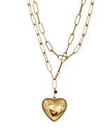 Schakelketting met grote 'hart' hanger