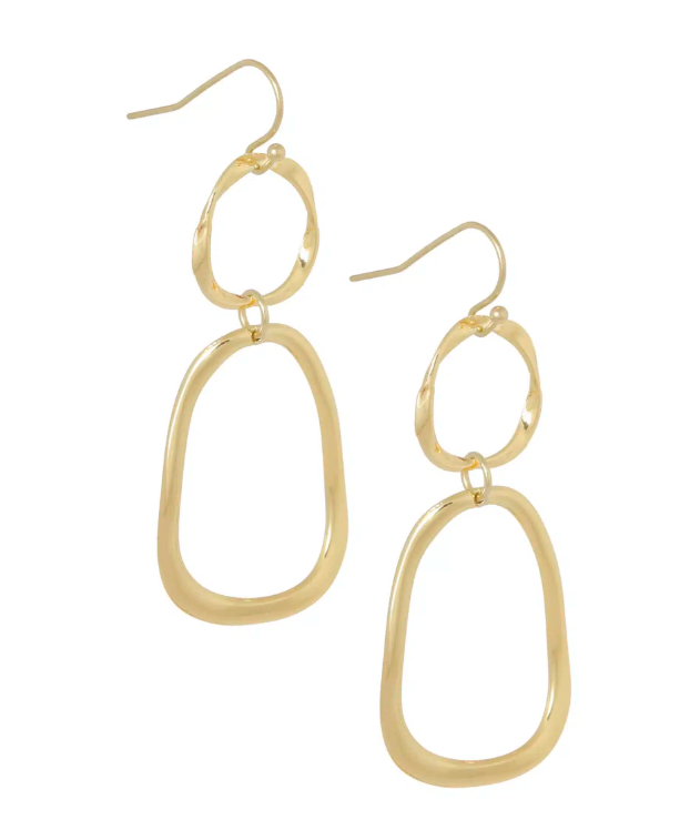 Oorbellen met organische hangers voor dames van Ellen Beekmans