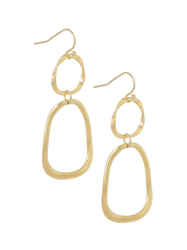 Oorbellen met organische hangers voor dames van Ellen Beekmans