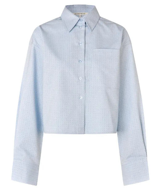 Joza Cropped Shirt voor dames van Second Female