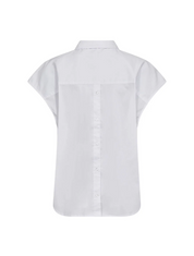 ElaraCC SS Shirt blouse met korte mouwen in het wit van Co'Couture