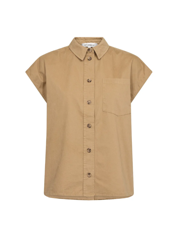 EvelynCC Slit Back SS Shirt