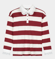 Zelina Polo Longsleeve Lace Cuff