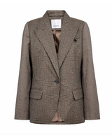VeyaCC Check Fitted Blazer