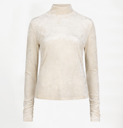 Olya velvet layering mesh top