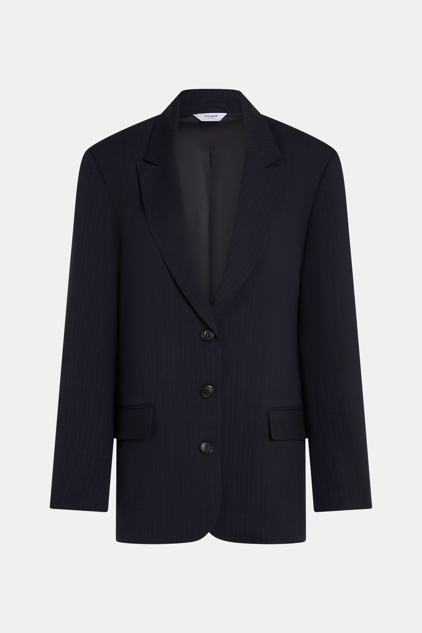 W25N1630 Blazer - Navy stripe