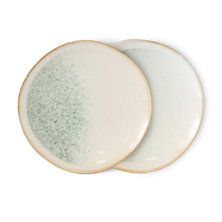 70s ceramics: side plates (set of 2)