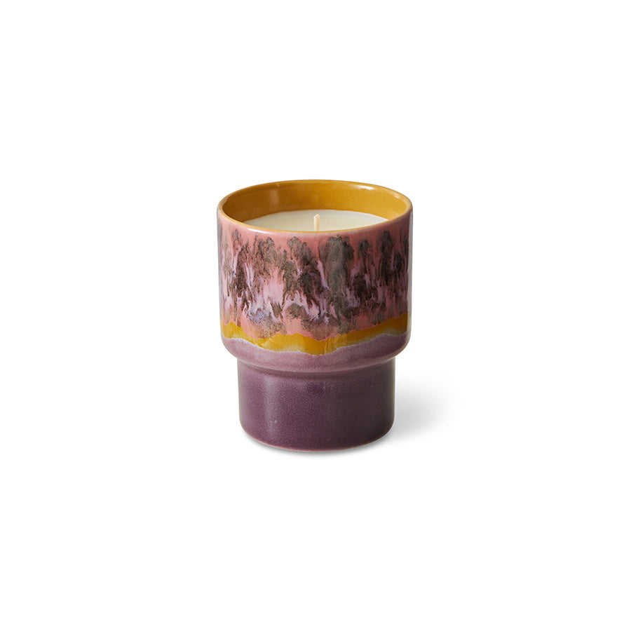 ACS0012 70s ceramics: small scented candle - Cape Town