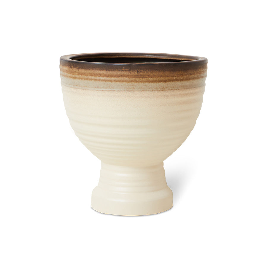 AFC0006 Stoneware planter - Vanilla
