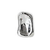 Glass sculpture chrome no. 3