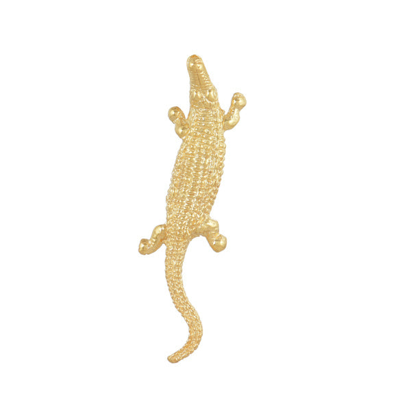 Gouden Krokodil Broche