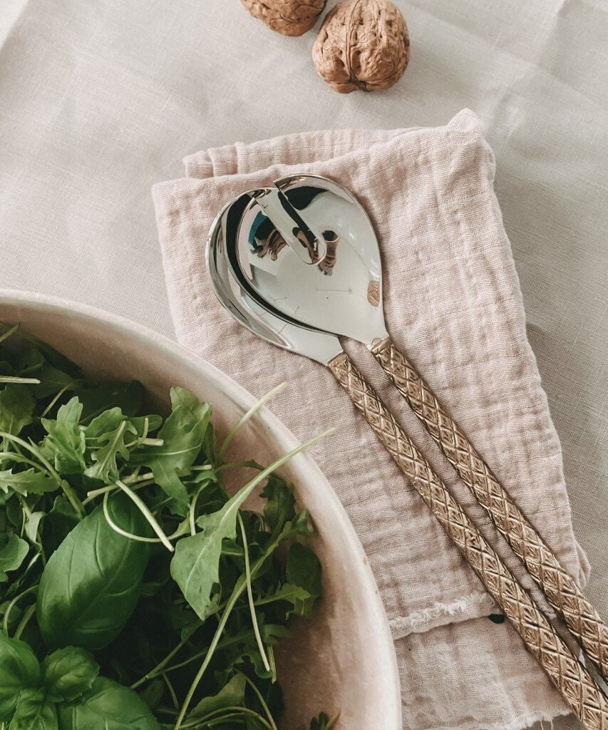 Chameli salad server set in giftbox