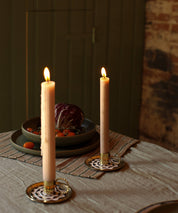 Curly snake candle holder