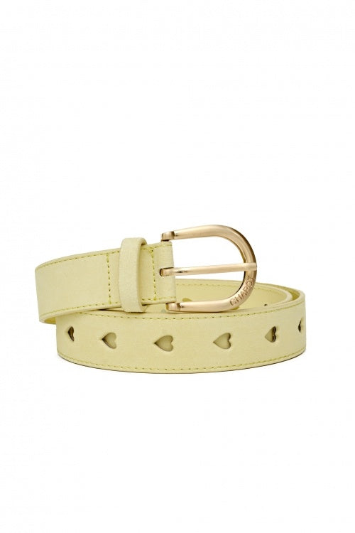 Cut it out Heart belt - Lime light
