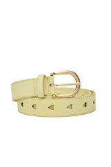 Cut it out Heart belt - Lime light